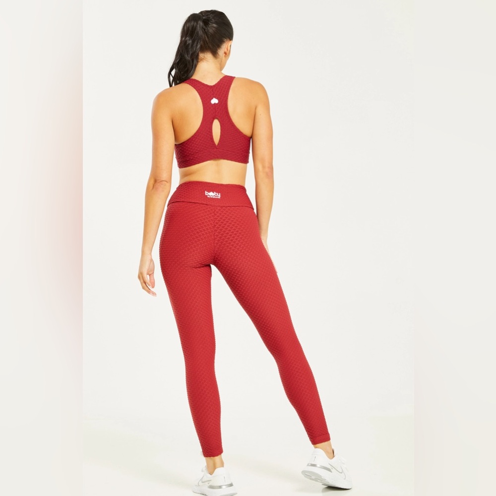 Booty by Brabants Croc Leggings- Crimson Red